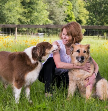 Dr. Sheilah Robertson and dogs