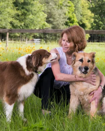 Dr. Sheilah Robertson and dogs